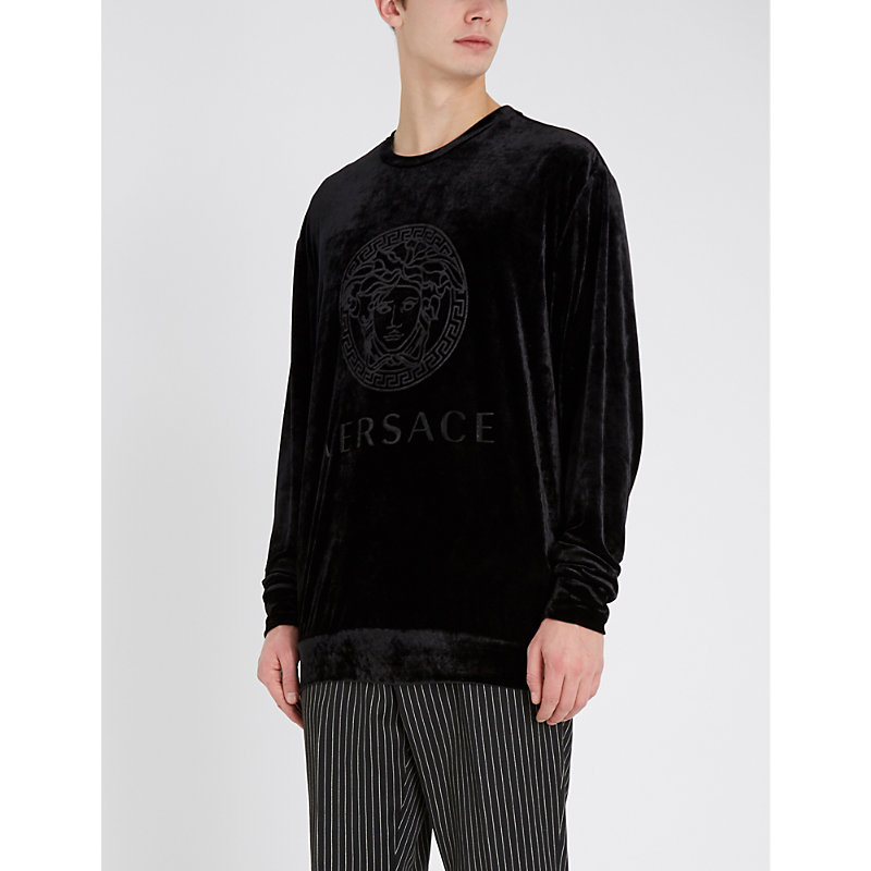 versace velour sweatshirt
