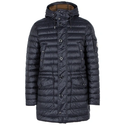 Moncler Benjamin Navy Quilted Shell Jacket | ModeSens
