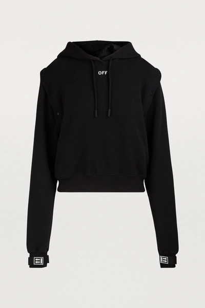 Shop Off-white Logo Sweatshirt In Black / White