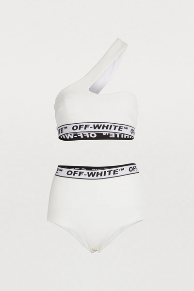 Shop Off-white Asymmetrical Bikini In White