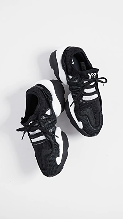 Shop Y-3 Ren Sneakers In Core Black/black/white