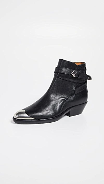 Shop Isabel Marant Donee Boots In Black