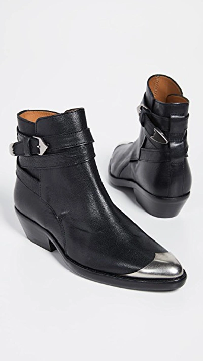 Shop Isabel Marant Donee Boots In Black