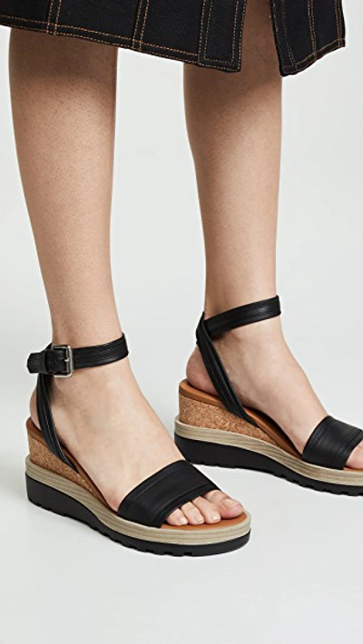 Shop See By Chloé Robin Wedge Sandals In Black