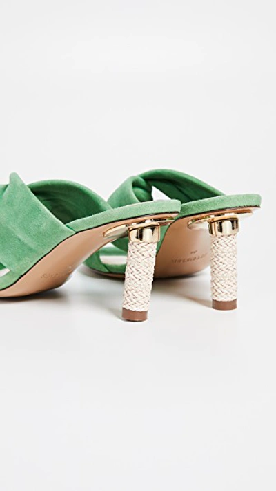 Shop Jacquemus Les Mules Bellagio In Green