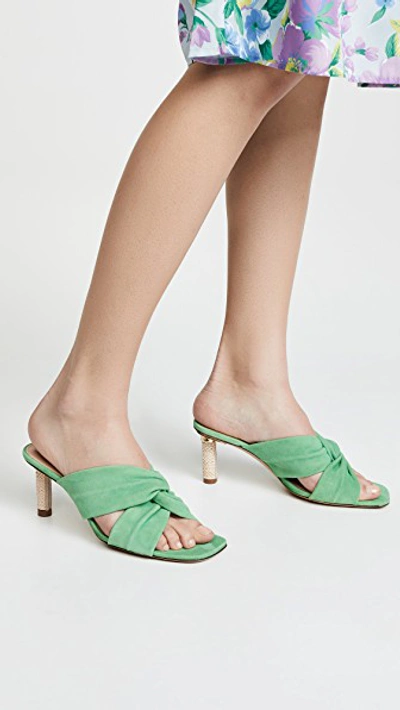 Shop Jacquemus Les Mules Bellagio In Green