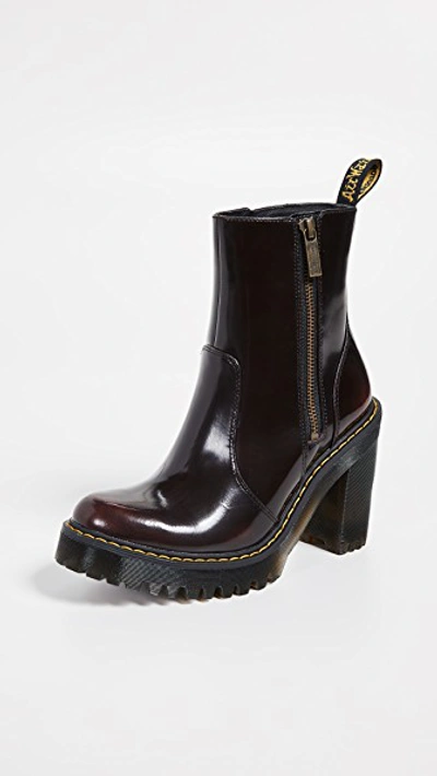 Dr. Martens Magdalena Ii Ankle Boots In Cherry Red | ModeSens