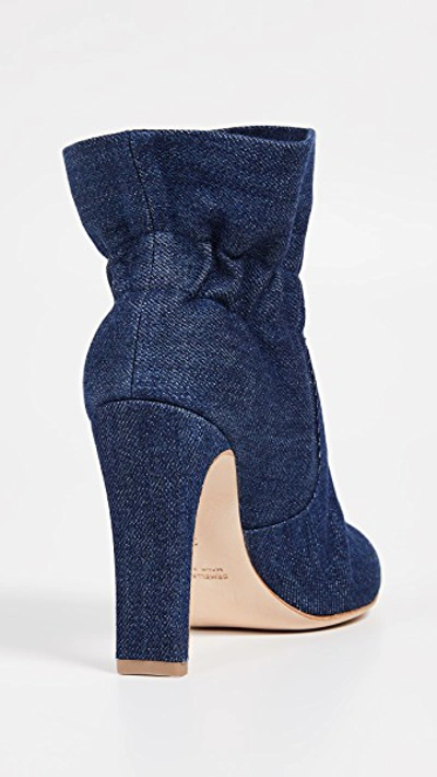 Shop Laurence Dacade Steven Ruffle Boots In Blue