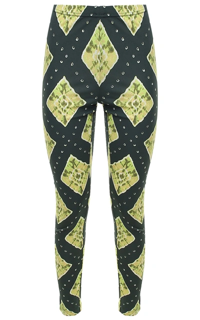 Shop Marc Jacobs Ikat-print Jersey Leggings In Verde