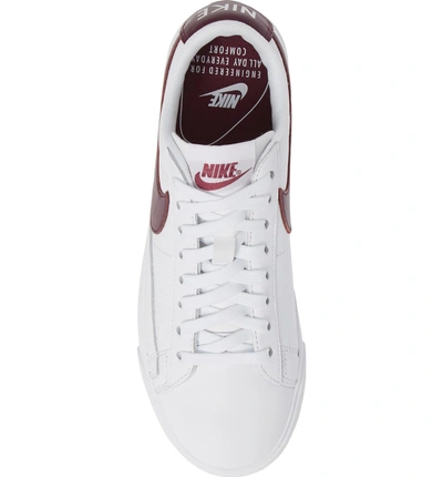 Shop Nike Blazer Low Se Sneaker In White/ Bordeaux-white