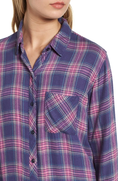 Shop Rails Hunter Plaid Shirt In Wisteria Pink Aqua