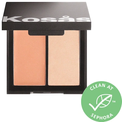 Shop Kosas Color & Light: Crème Cream Blush & Highlighter Duo Tropic Equinox .32 oz / 9 Ml/g