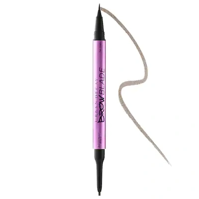 Shop Urban Decay Brow Blade 2-in-1 Eyebrow Pen + Waterproof Pencil Dark Drapes .01 oz / .4ml