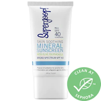 Shop Supergoop ! Skin Soothing Mineral Sunscreen Broad Spectrum Spf 40 2.4 oz/ 71 ml