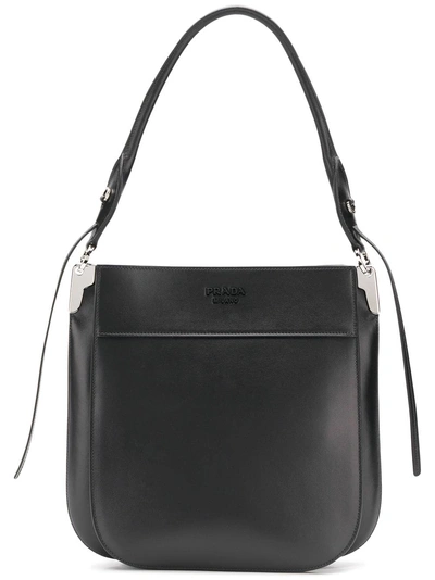 Shop Prada Small Shoulder Bag - Black