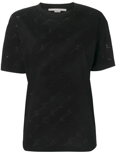 Shop Stella Mccartney Monogram T-shirt - Black