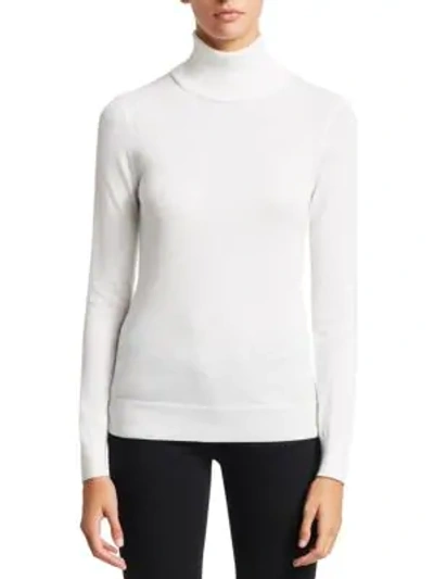 Shop Loro Piana Dolcevita Cashmere Sweater In White