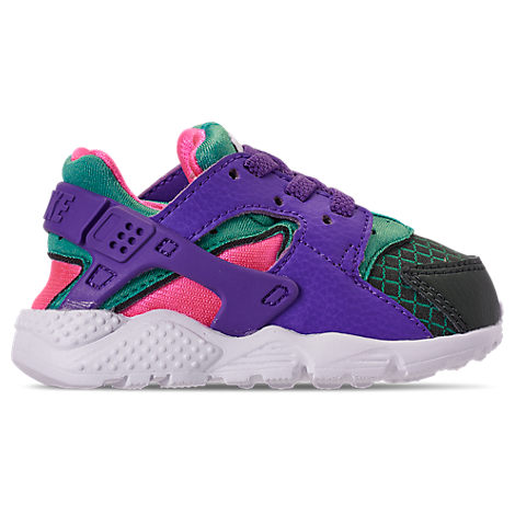 purple and green huaraches