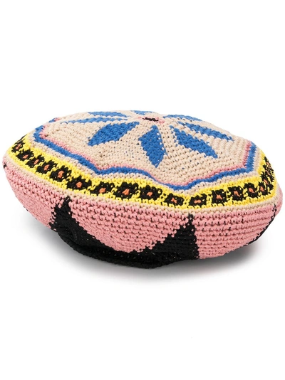 Shop Etro Knitted Beret - Pink