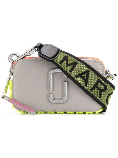 Shop Marc Jacobs Snapshot Whipstitch Camera Bag In Grey
