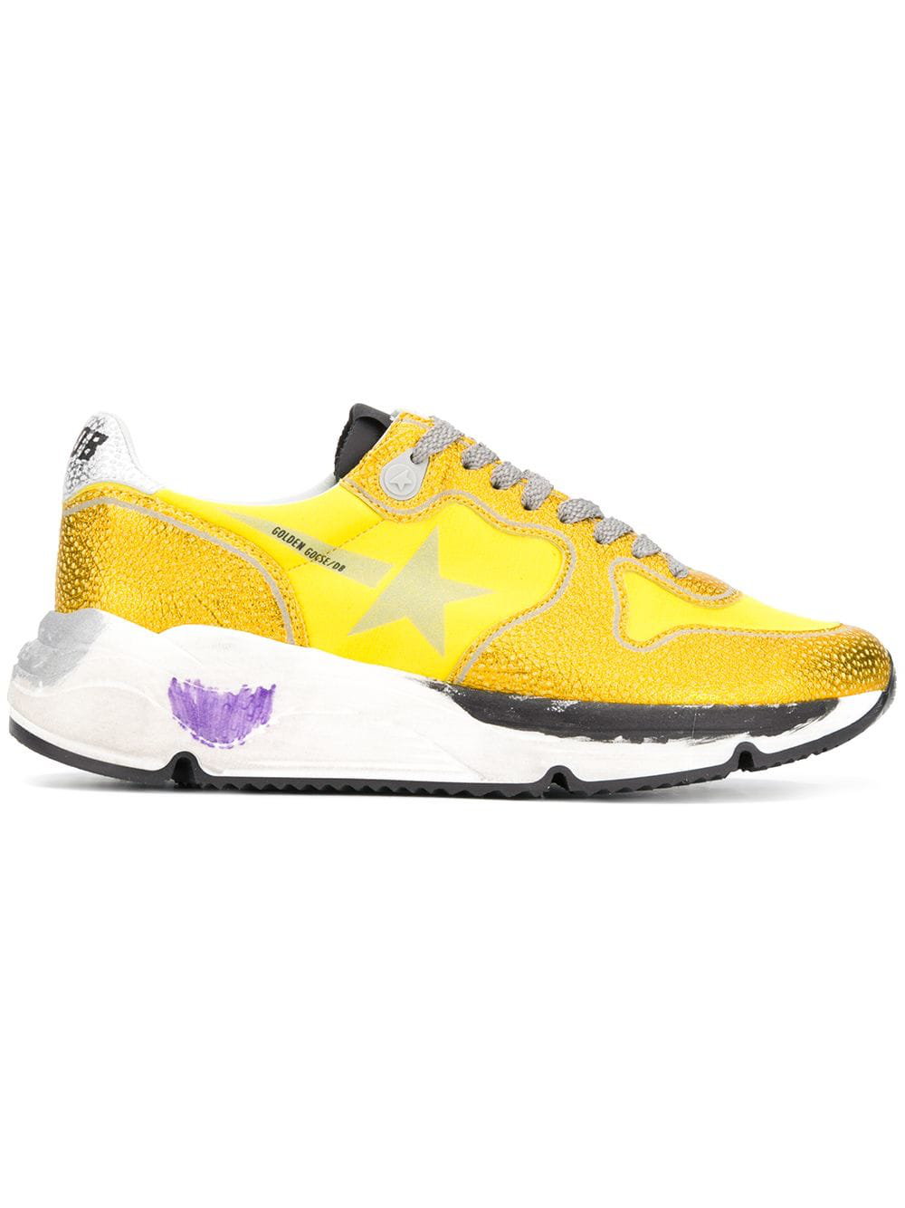 golden yellow sneakers