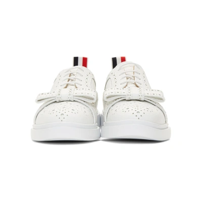 Shop Thom Browne White Classic Longwing Brogues In 100 White