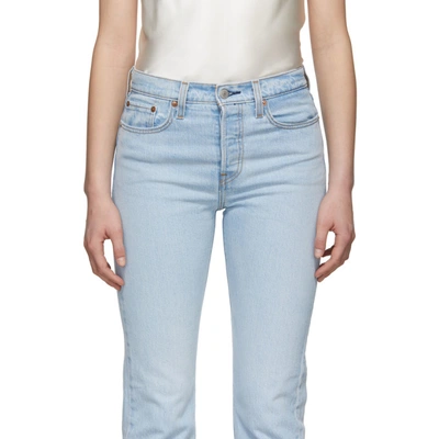 Shop Levi's Blue Wedgie Straight Jeans