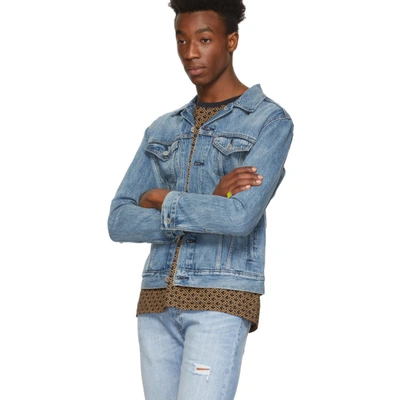 Shop Levi's Levis Blue Denim Trucker Jacket In Killbrew