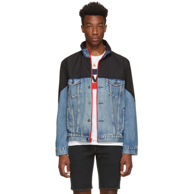 black denim levi jacket