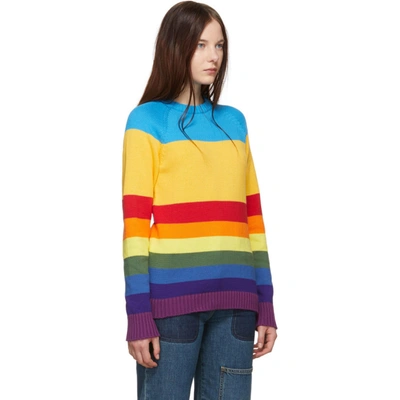 Shop Anton Belinskiy Multicolor Striped Sweater