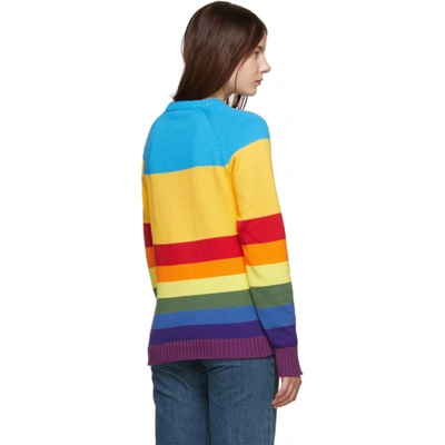 Shop Anton Belinskiy Multicolor Striped Sweater