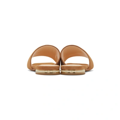 Shop Nicholas Kirkwood Tan Suede Casati Pearl Slides In M26 Ochre