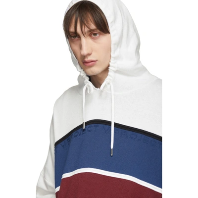 Shop Y/project White Knit Hoodie In M102 White