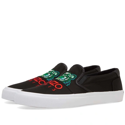 Shop Kenzo Tiger Skate Slip On Sneaker In Black