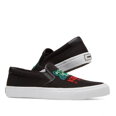 Shop Kenzo Tiger Skate Slip On Sneaker In Black