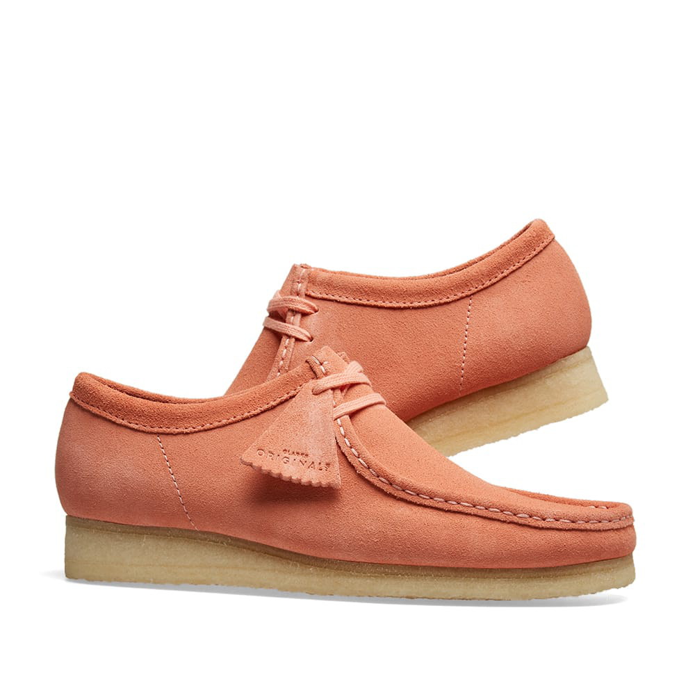 pink wallabee clarks