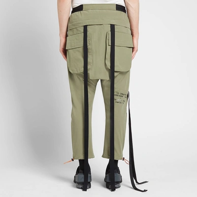 Shop Ben Taverniti Unravel Project Unravel Project Lightweight Tela Drop Crotch Pant In Green
