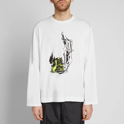 Shop Our Legacy Long Sleeve Psychedelic Box Tee In White