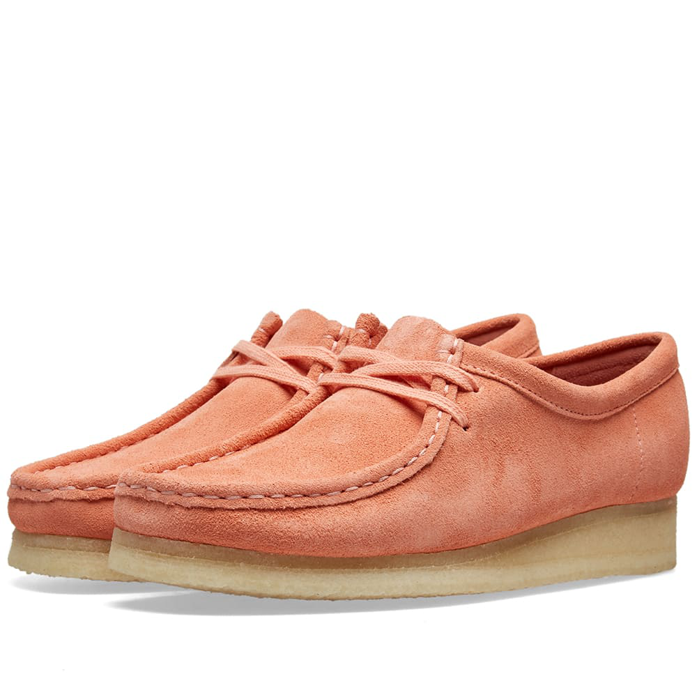 pink wallabee clarks