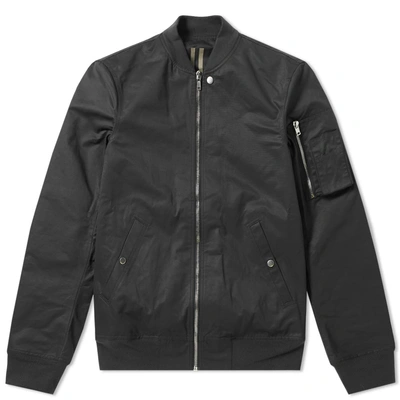 Rick Owens Drkshdw Nylon Flight Ma-1 Bomber Jacket In Black | ModeSens