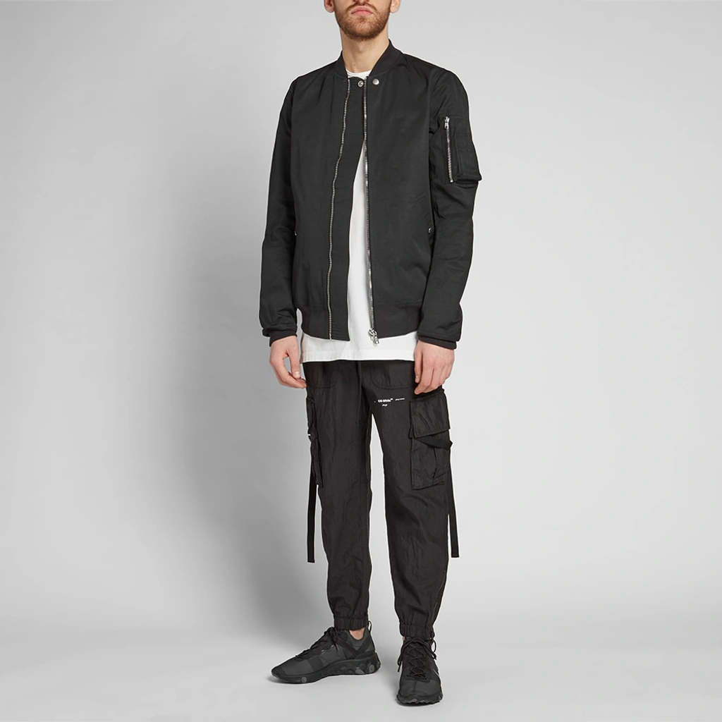 Rick Owens Drkshdw Nylon Flight Ma-1 Bomber Jacket In Black | ModeSens