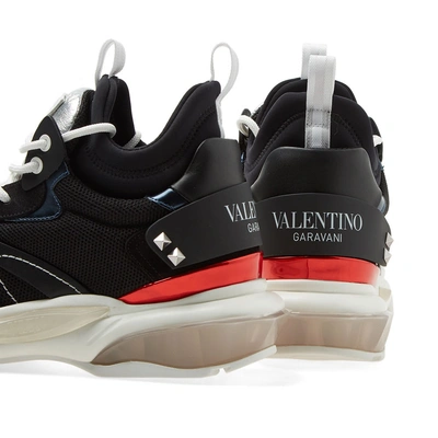 Shop Valentino Bounce Oversized Runner In Black