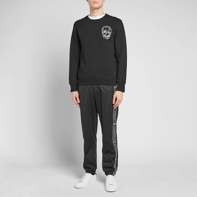 Shop Givenchy Popper Detail Taped Track Pant In Black