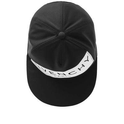 Shop Givenchy Rubber Band Logo Cap In Black