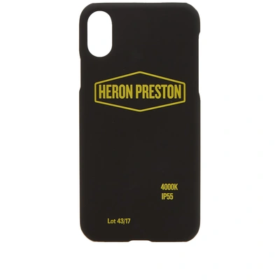 Shop Heron Preston Sign Iphone X Case In Black