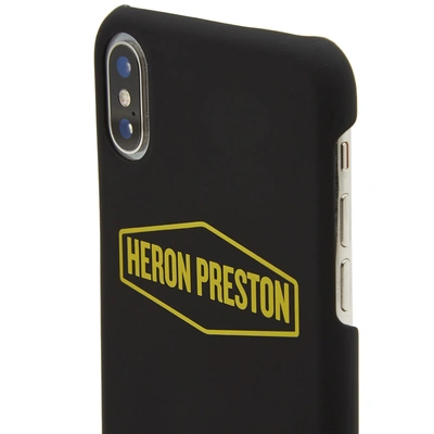 Shop Heron Preston Sign Iphone X Case In Black