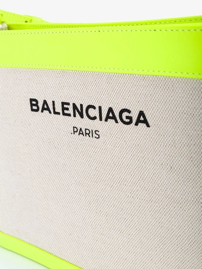 Shop Balenciaga Umhängetasche Mit Logo-print In Neutrals