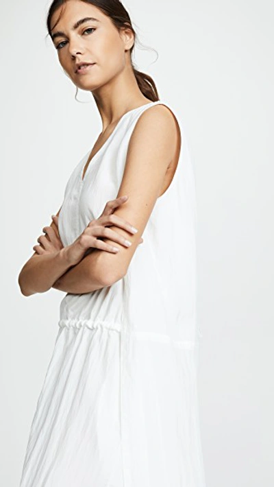 Shop Helmut Lang Sheer Parachute Dress In White