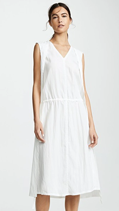 Shop Helmut Lang Sheer Parachute Dress In White