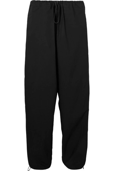 Shop Aries Snow Cotton Track Pants In Black